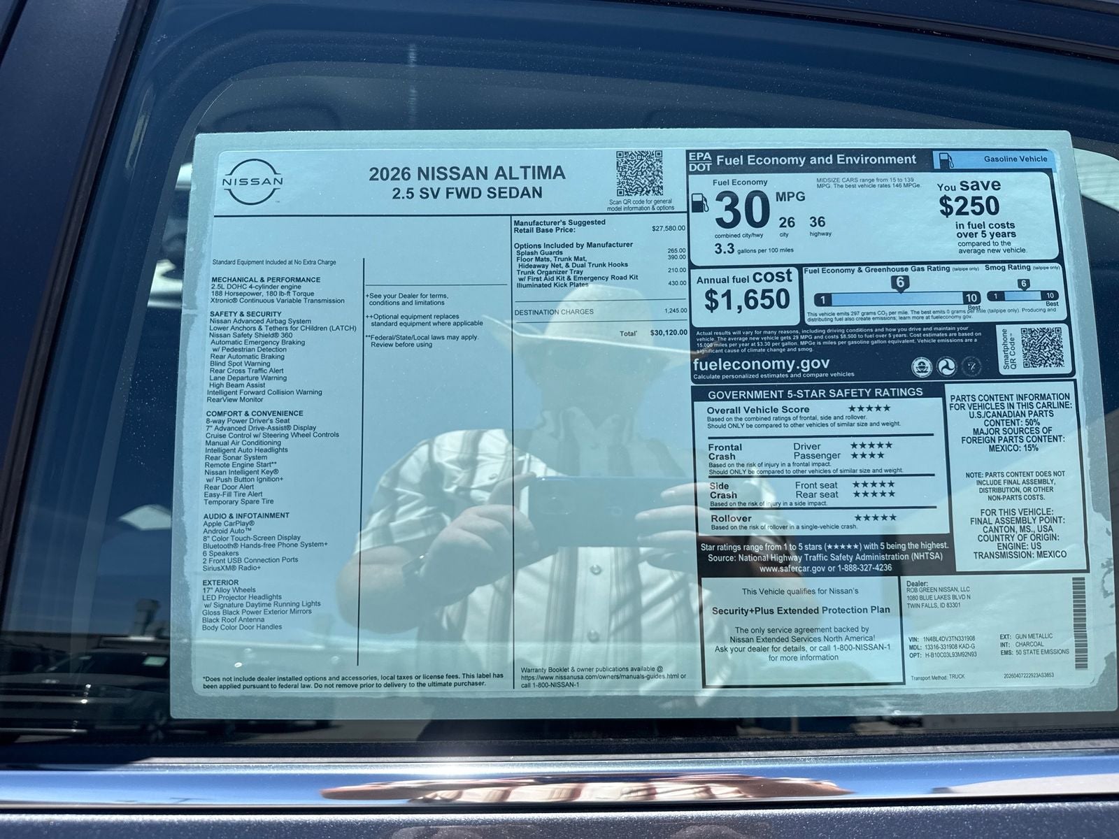 2026 Nissan Altima 2.5 SV