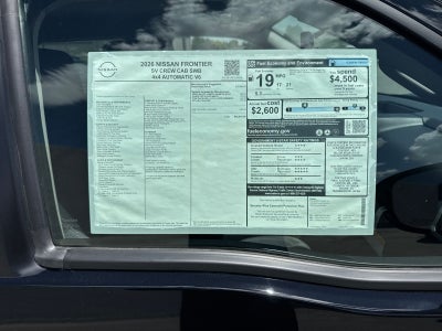 2026 Nissan Frontier SV