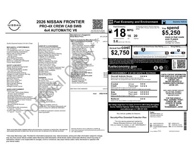 2026 Nissan Frontier PRO-4X