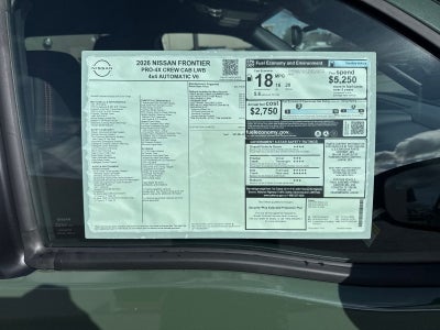 2026 Nissan Frontier PRO-4X