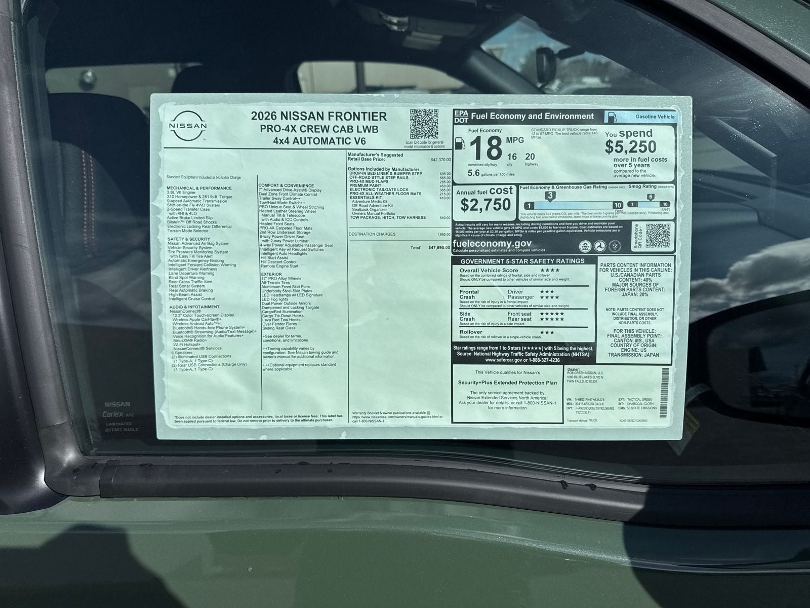 2026 Nissan Frontier PRO-4X