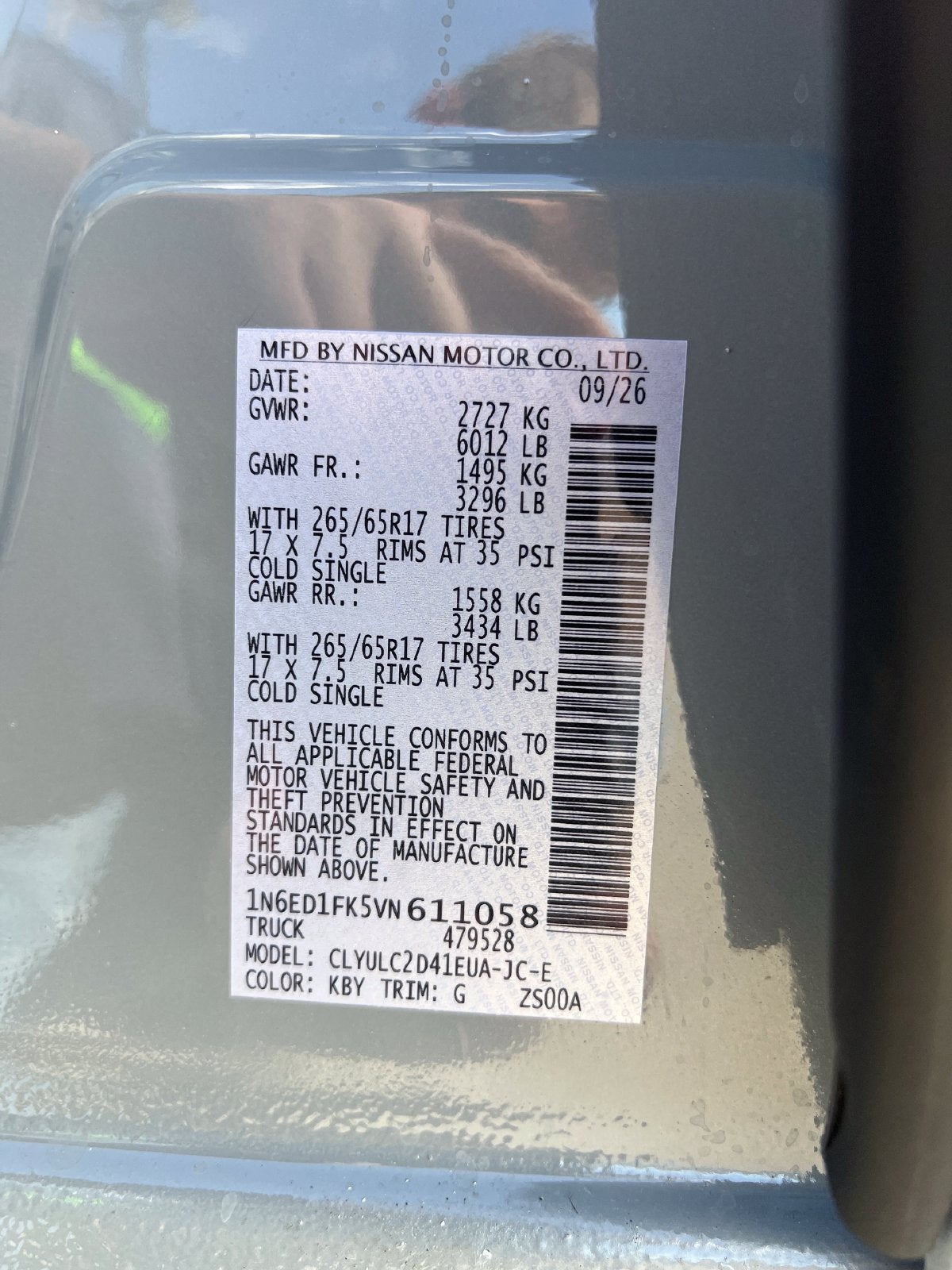 2027 Nissan Frontier SV