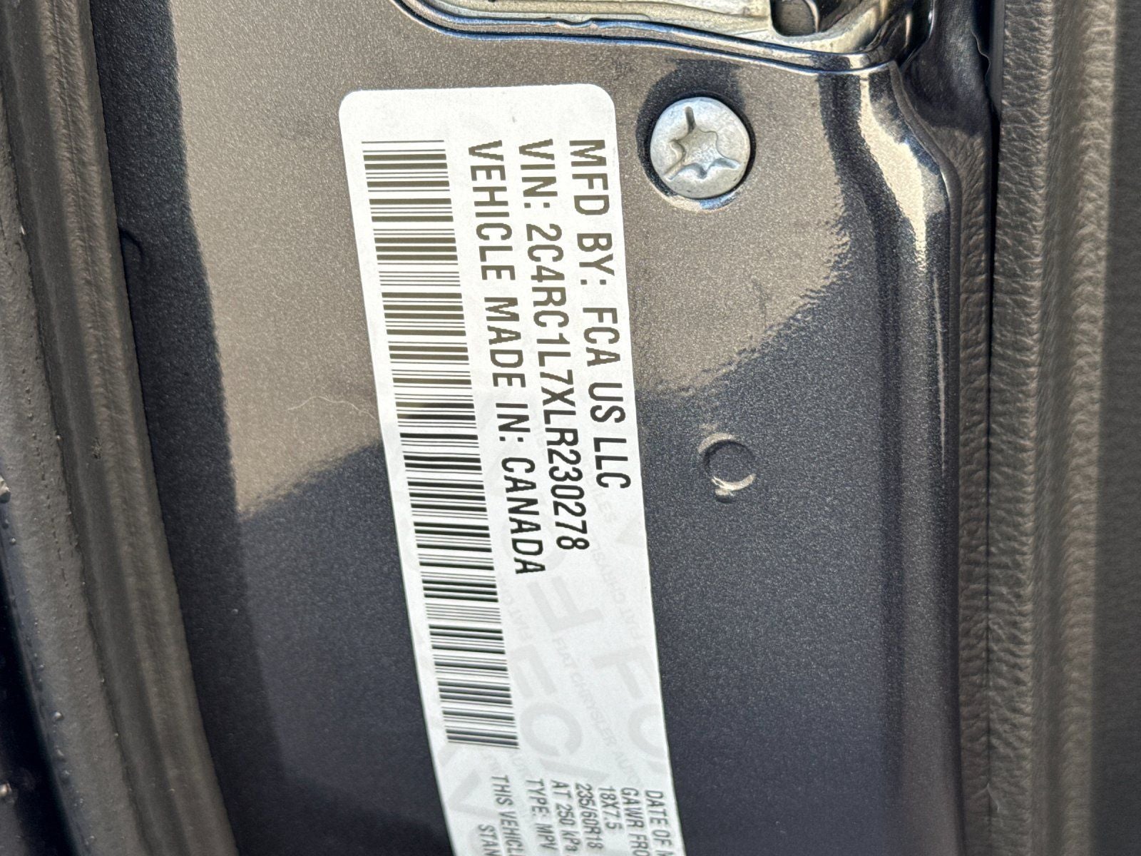 2020 Chrysler Pacifica Hybrid Touring L