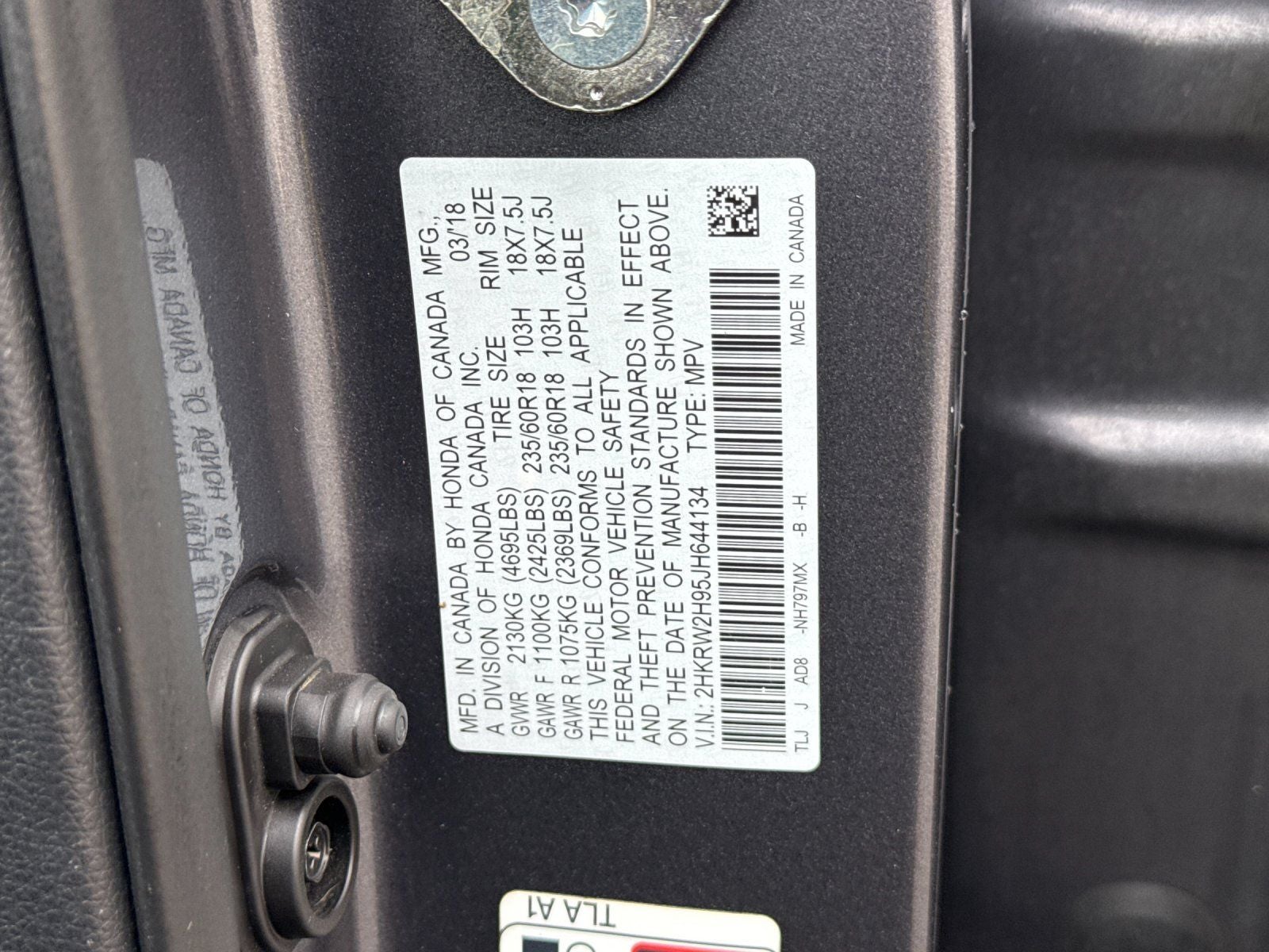 2018 Honda CR-V Touring