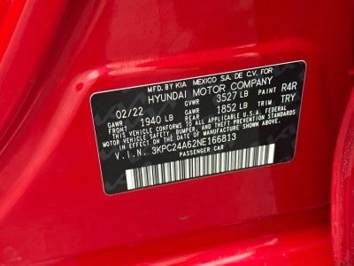 2022 Hyundai Accent SE