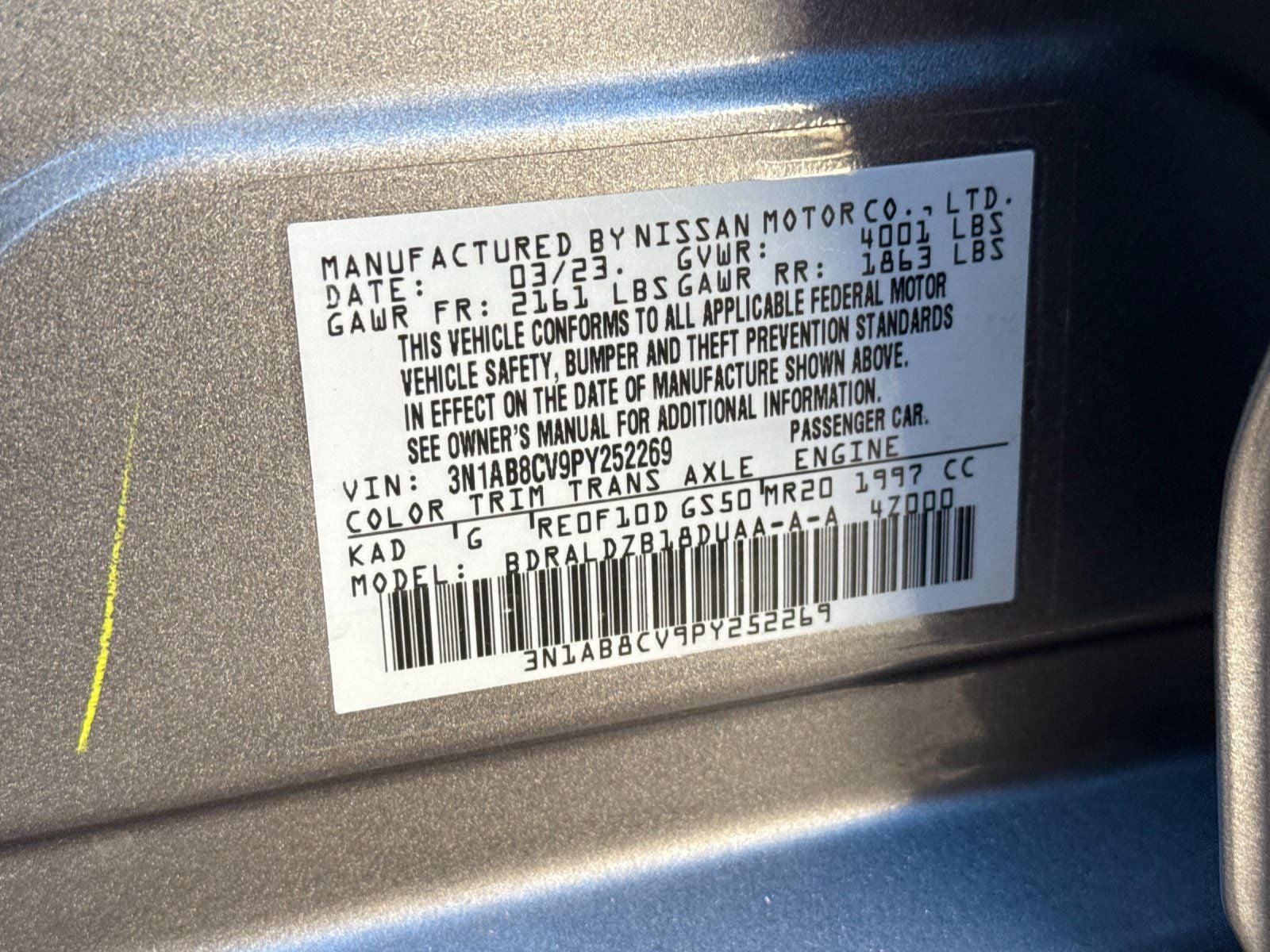 2023 Nissan Sentra SV