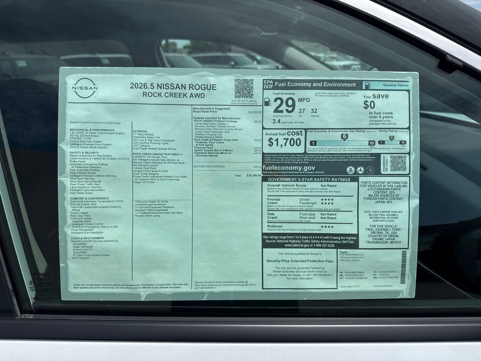 2026 Nissan Rogue Rock Creek