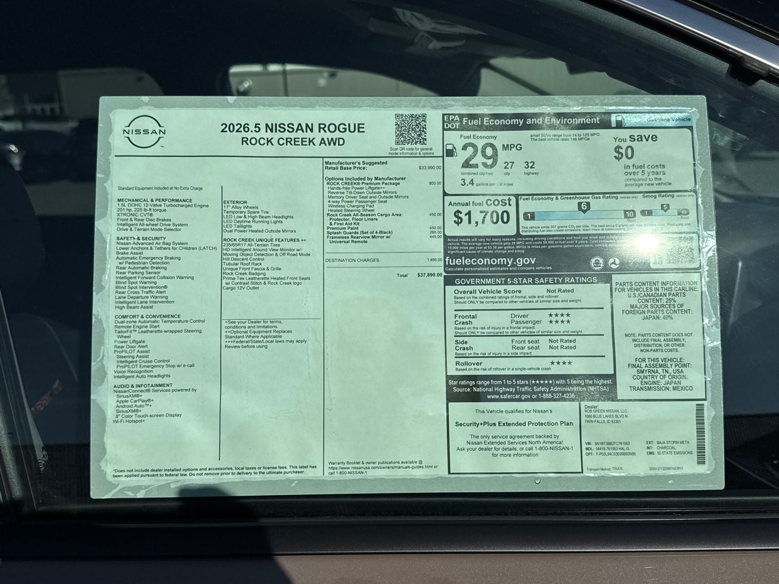 2026 Nissan Rogue Rock Creek