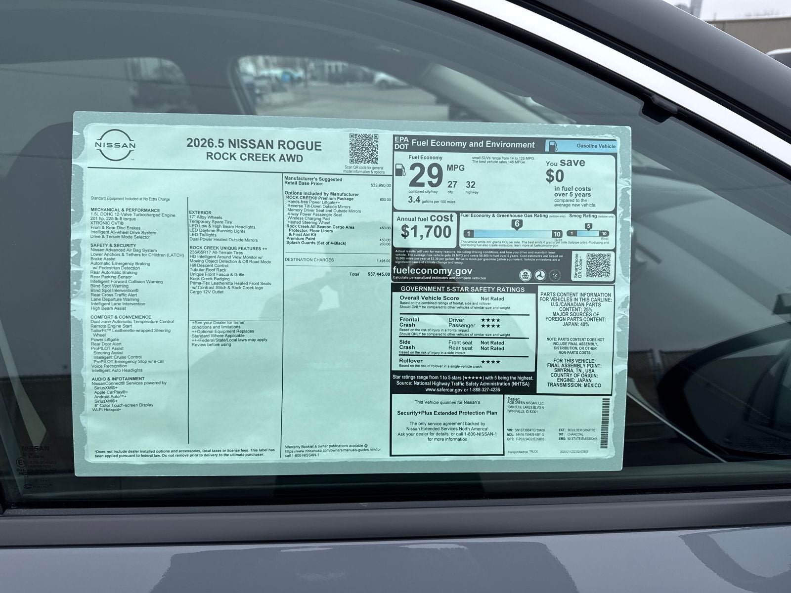 2026 Nissan Rogue Rock Creek