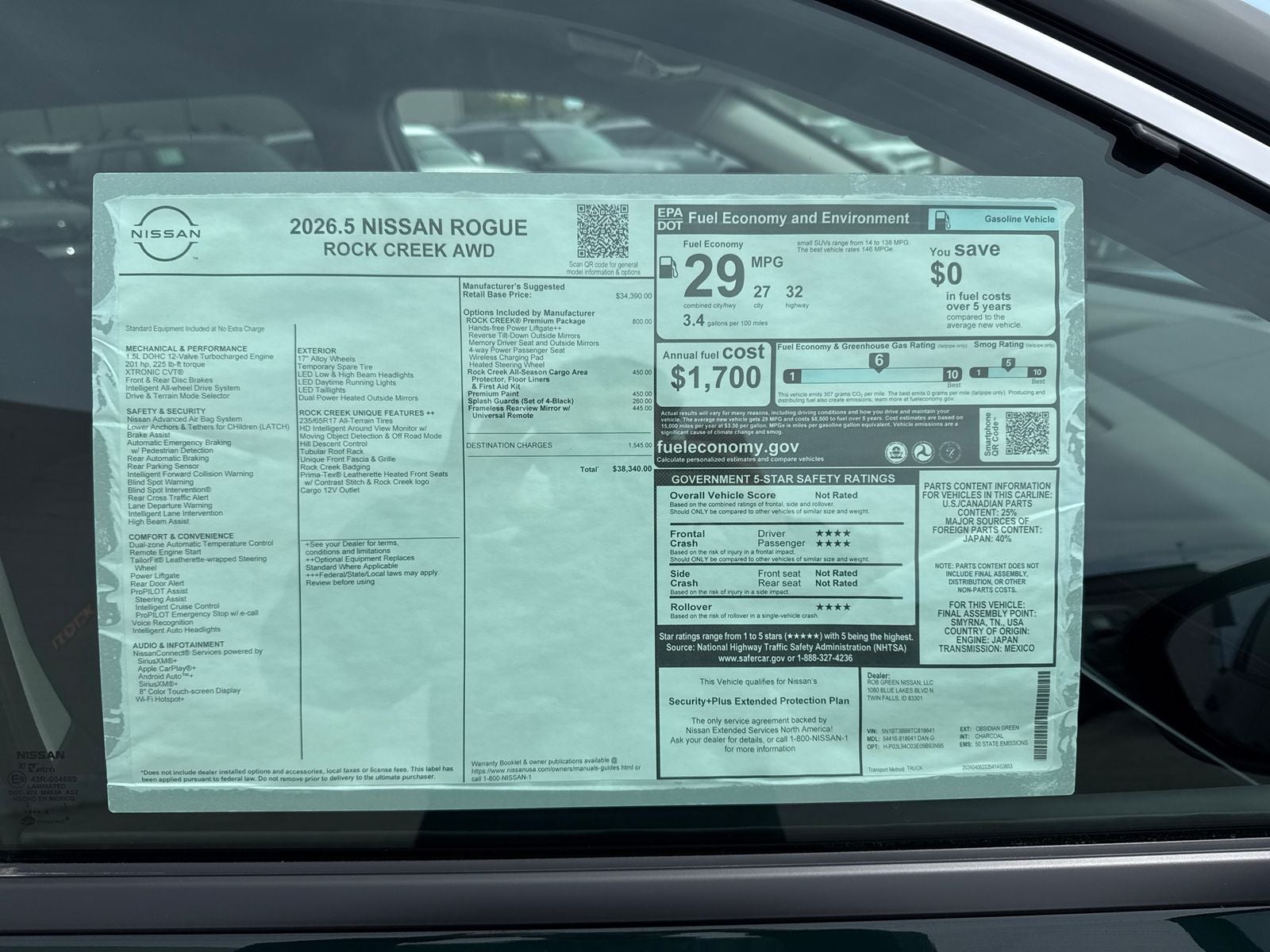 2026 Nissan Rogue Rock Creek
