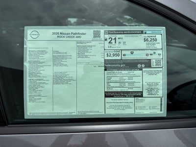 2026 Nissan Pathfinder Rock Creek