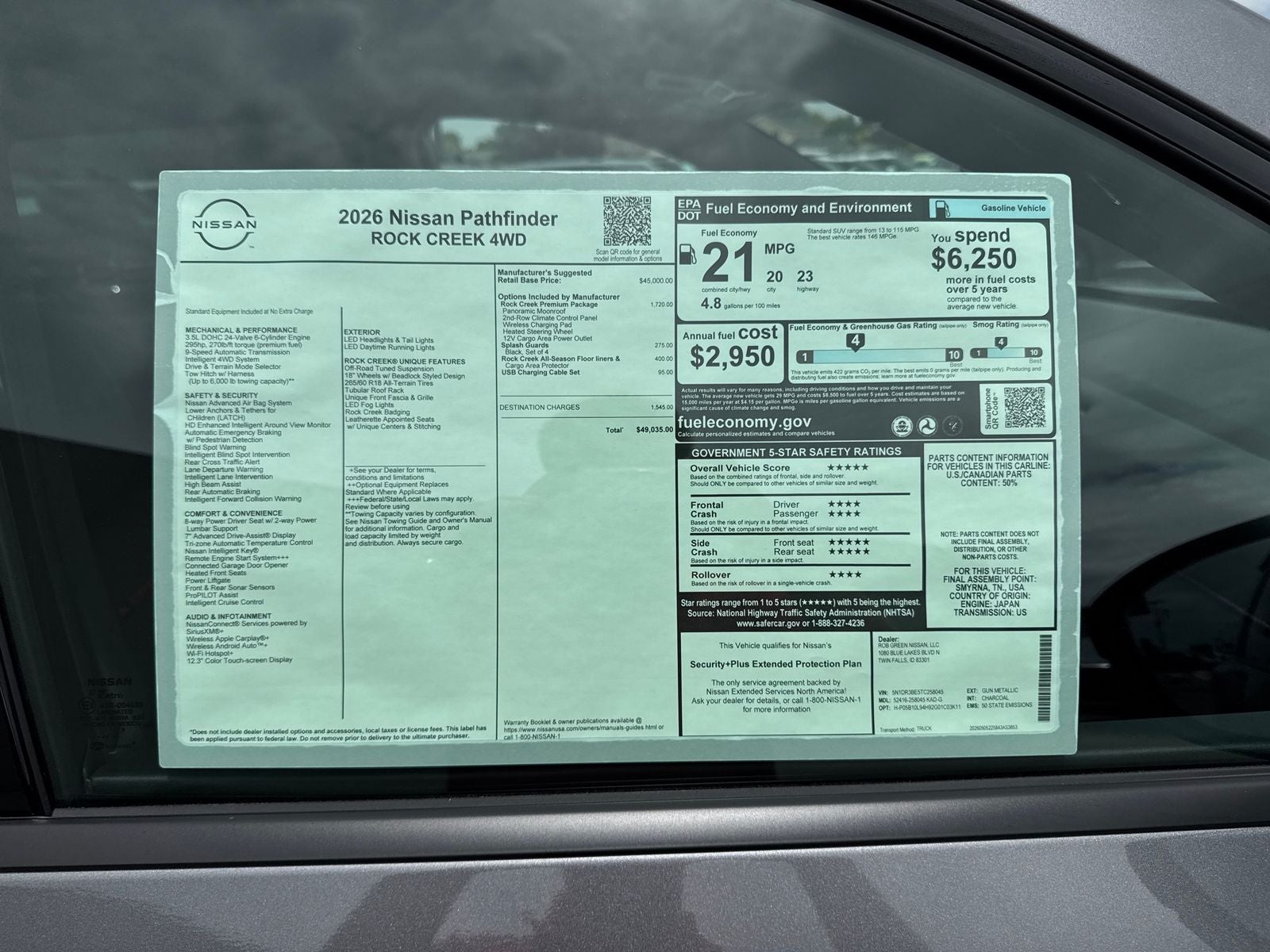 2026 Nissan Pathfinder Rock Creek