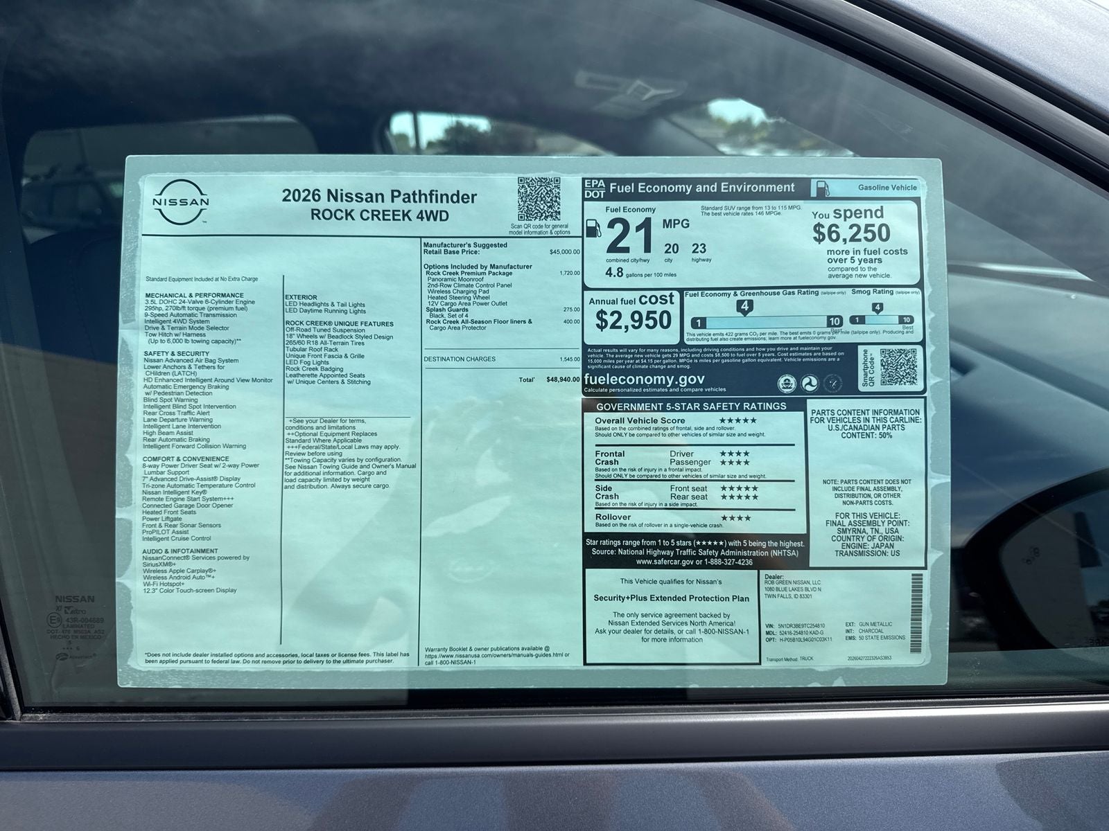 2026 Nissan Pathfinder Rock Creek