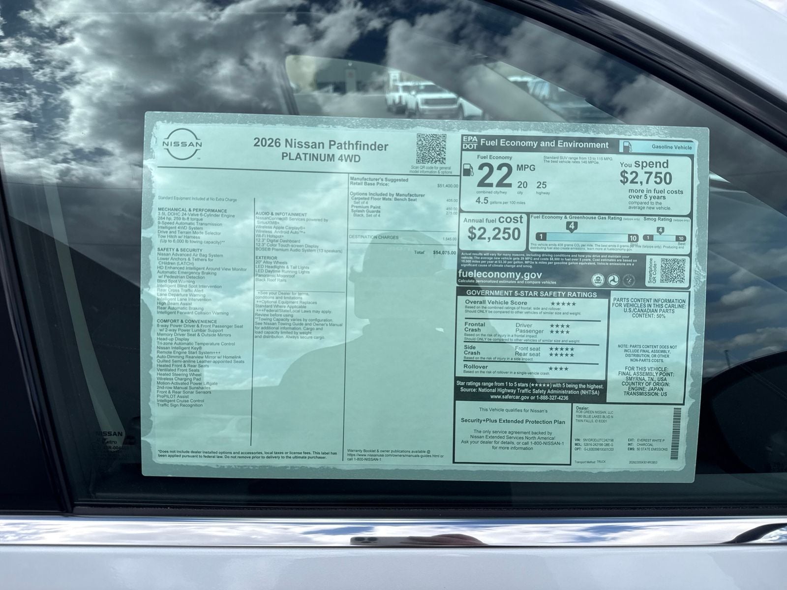 2026 Nissan Pathfinder Platinum