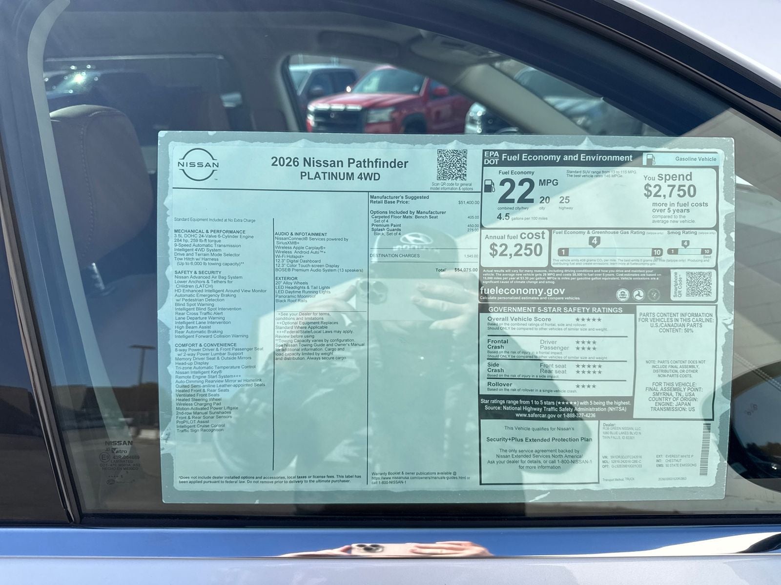 2026 Nissan Pathfinder Platinum