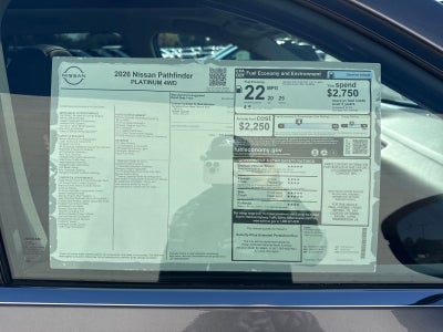 2026 Nissan Pathfinder Platinum