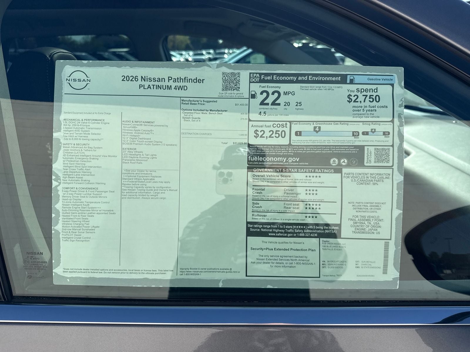 2026 Nissan Pathfinder Platinum