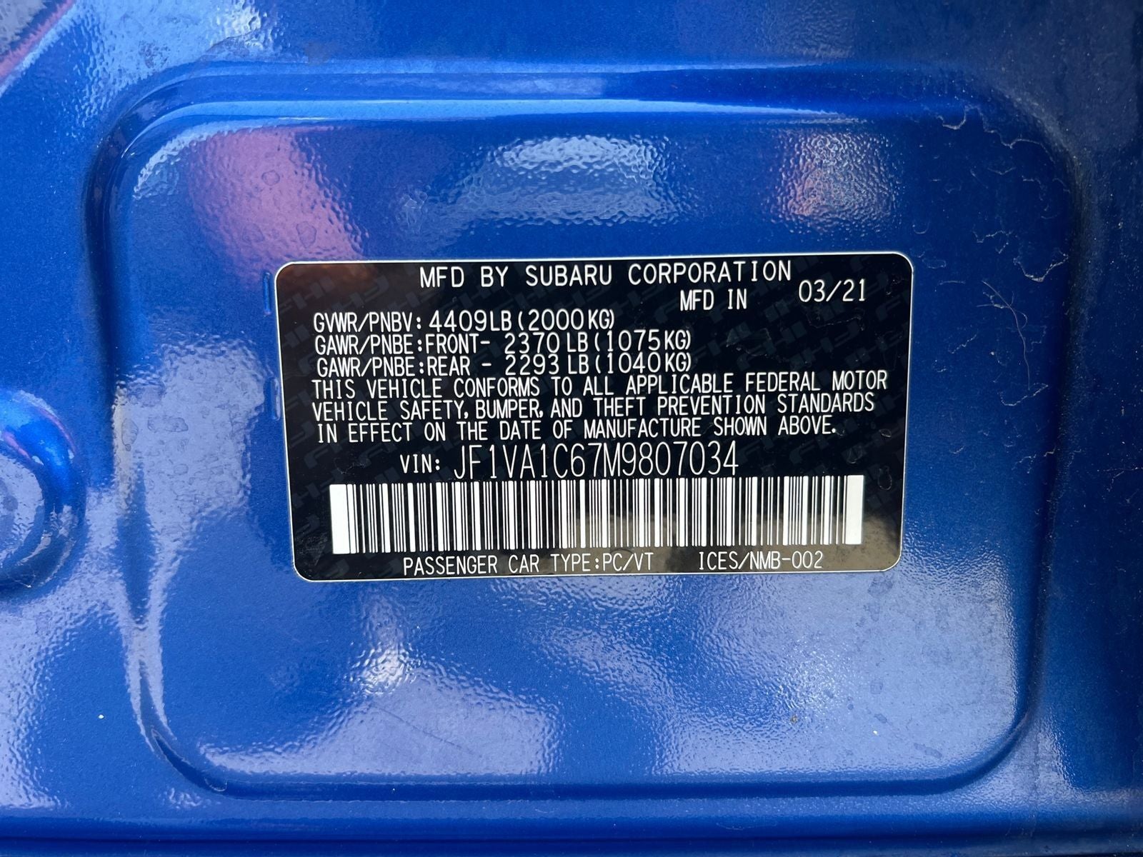 2021 Subaru WRX Premium - Photo 29