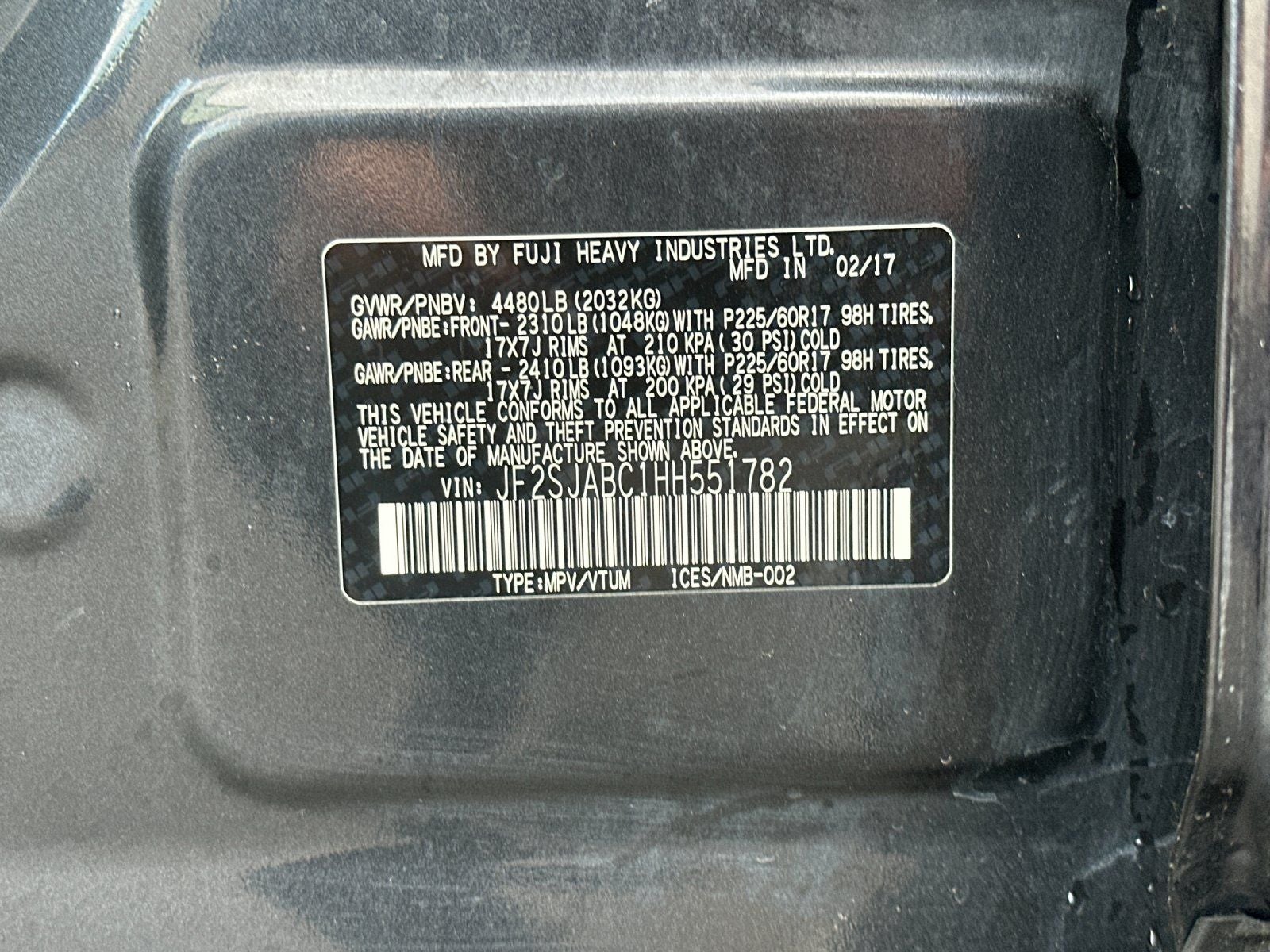 2017 Subaru Forester 2.5i