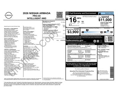 2026 Nissan Armada PRO-4X
