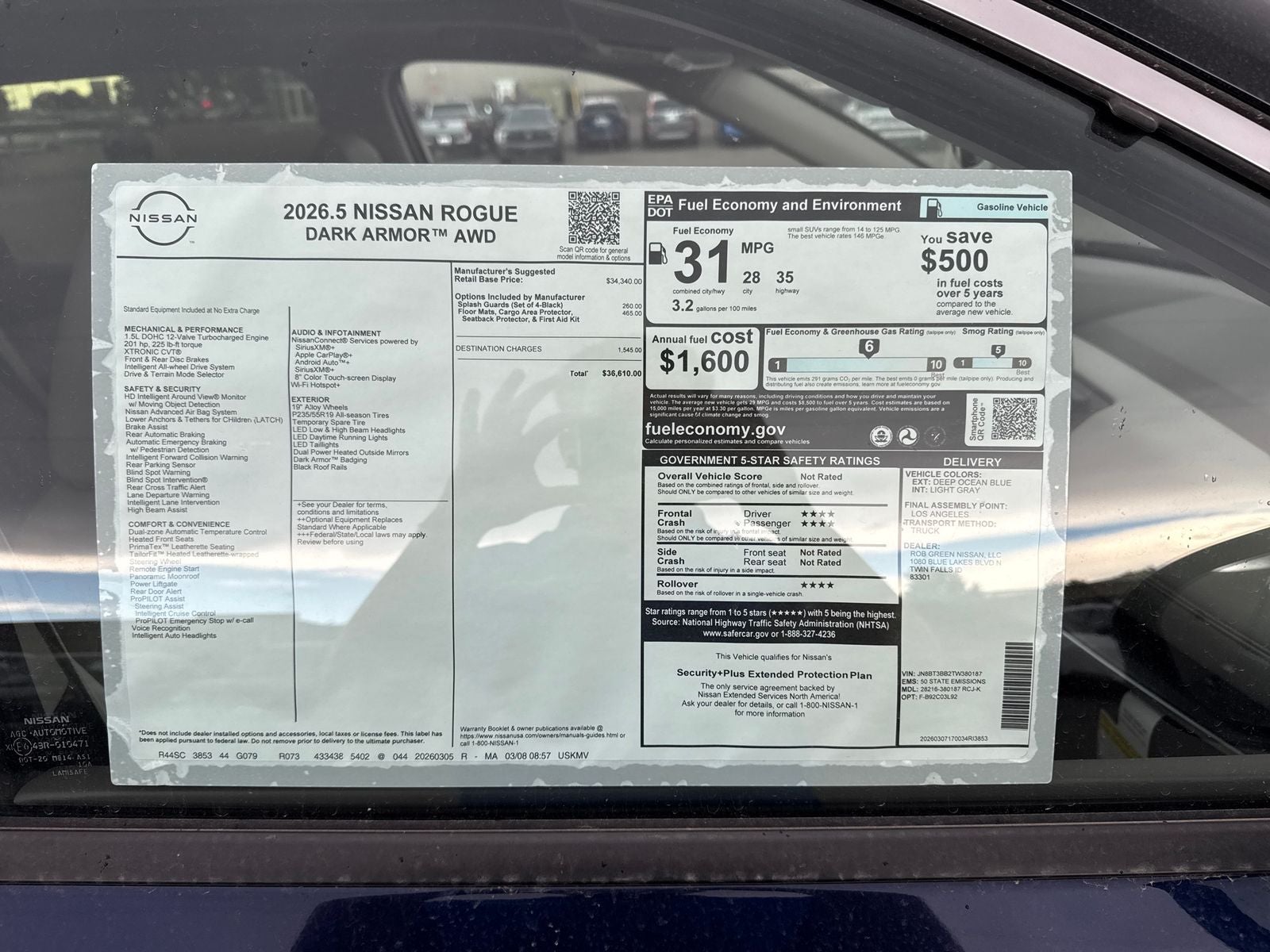 2026 Nissan Rogue Dark Armor