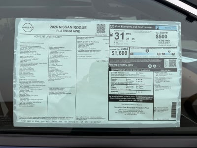 2026 Nissan Rogue Platinum