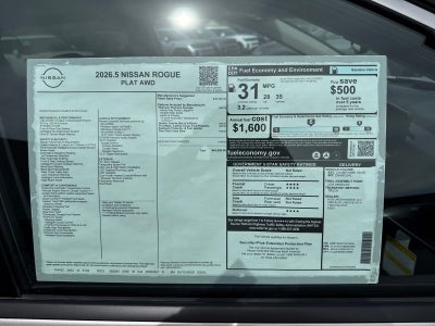2026 Nissan Rogue Platinum