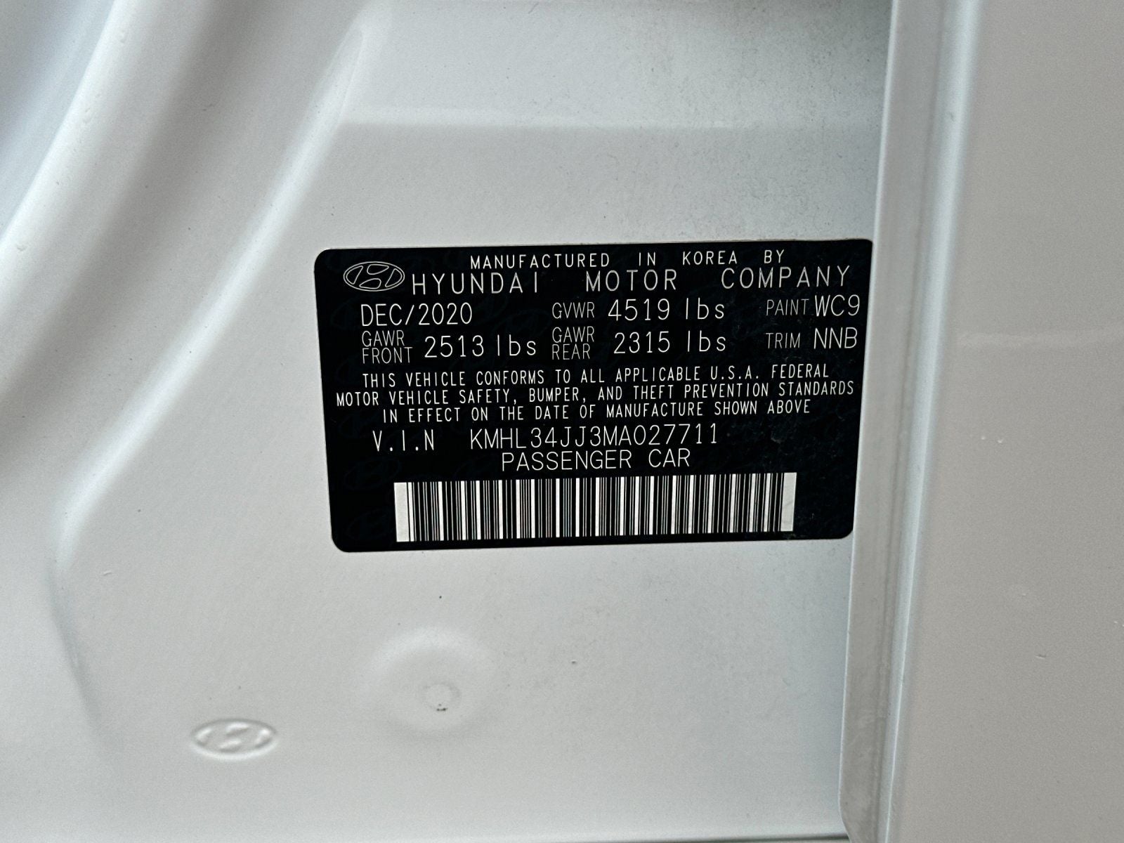 2021 Hyundai Sonata Hybrid SEL